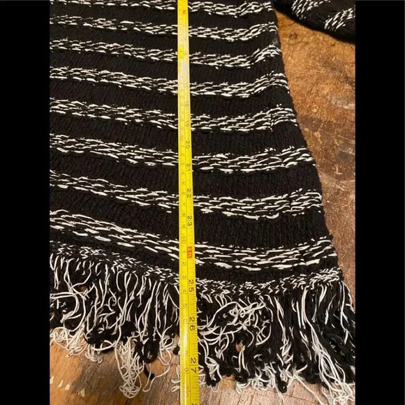 NWT Chico’s Sweater Striped Fringe Farrah Pullover - Picture 7 of 8